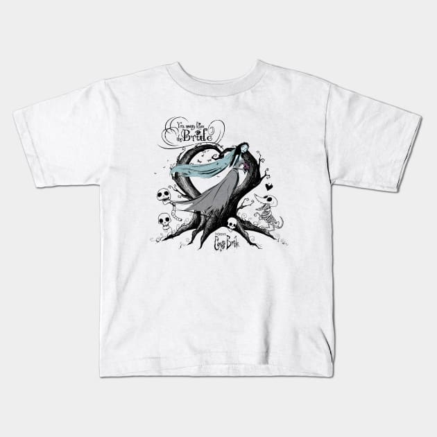 Corpse Bride Emily You may kiss the bride Kids T-Shirt by Leblancd Nashb